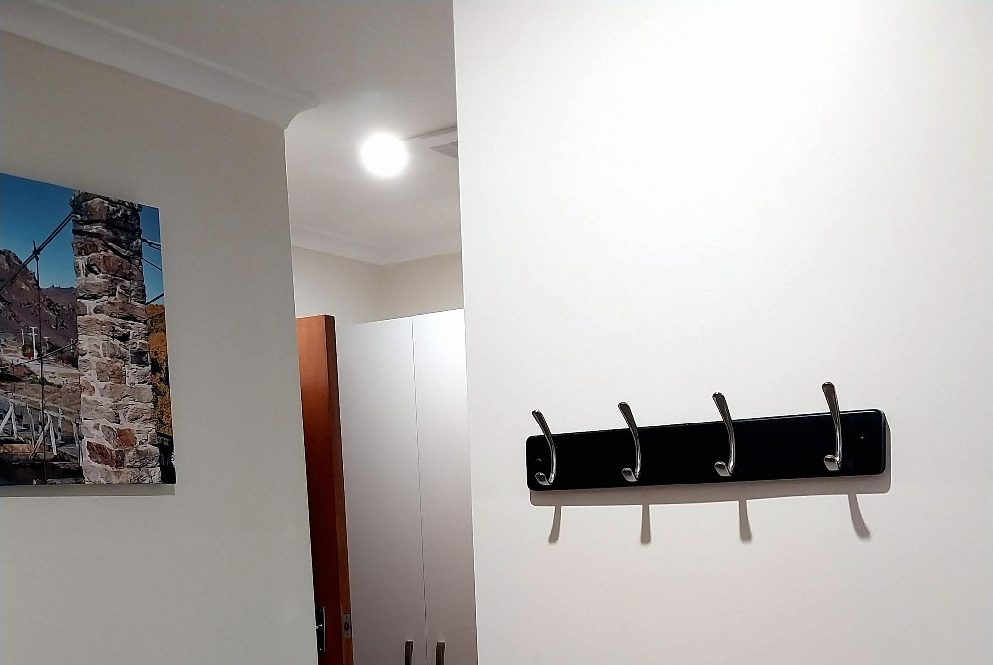 Entrance with coat rack